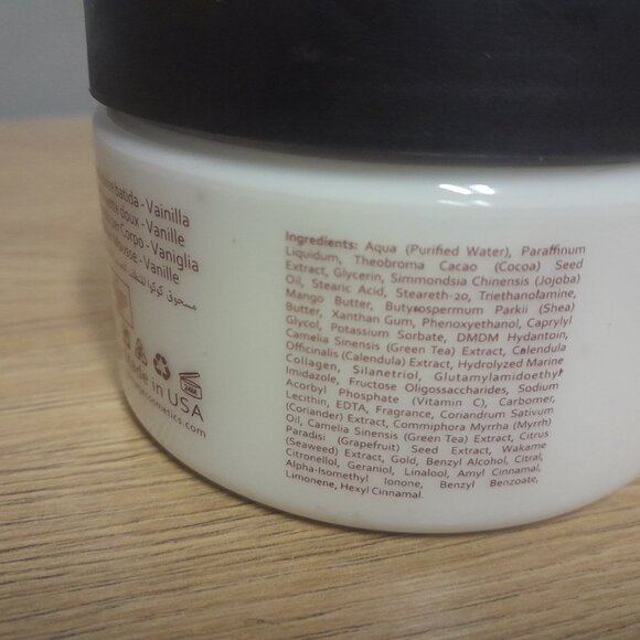 COCOAGE 24K GOLD SWEET WHIPPED BODY BUTTER-VANILLA-8.8 fl oz / 250 ml-NEW-SEALED - Picture 8 of 8